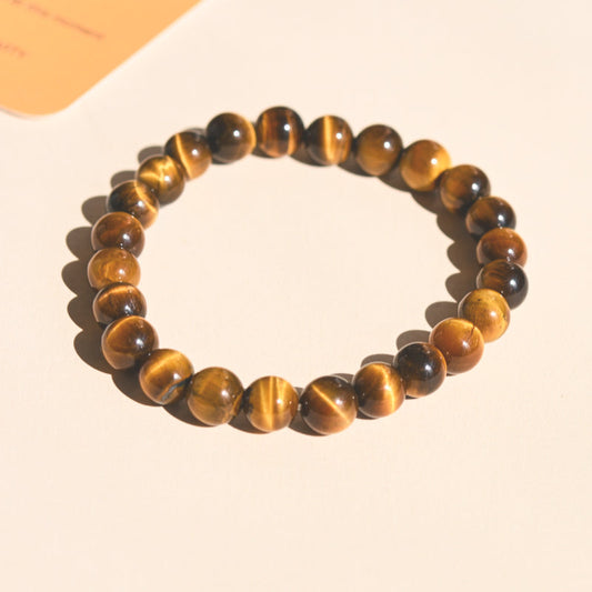 Energy Bracelet - Tiger's Eye close up